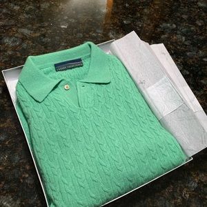 Robert Trent Jones Cashmere sweater Sz Lg